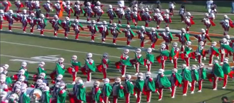 Florida A&M Marching 100 delivers electrifying performance during