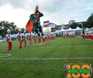 FAMU Drum Majors flying through the air