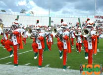 FAMU Baritone section putting on a marching clinic