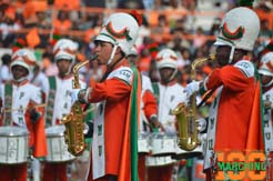 FAMU Saxophone section marching at the Coastal Carolina Game