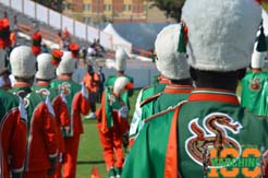 FAMU Marching 100 prepares to take the field for slow one